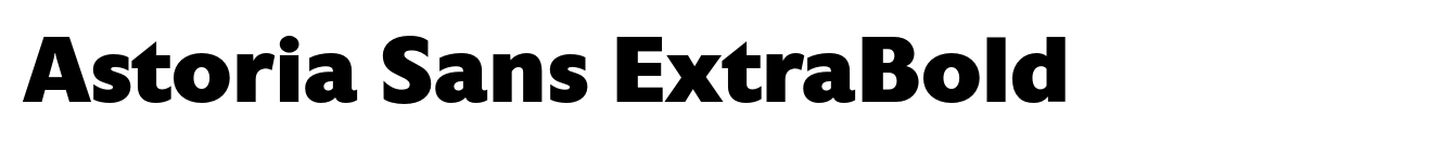Astoria Sans ExtraBold